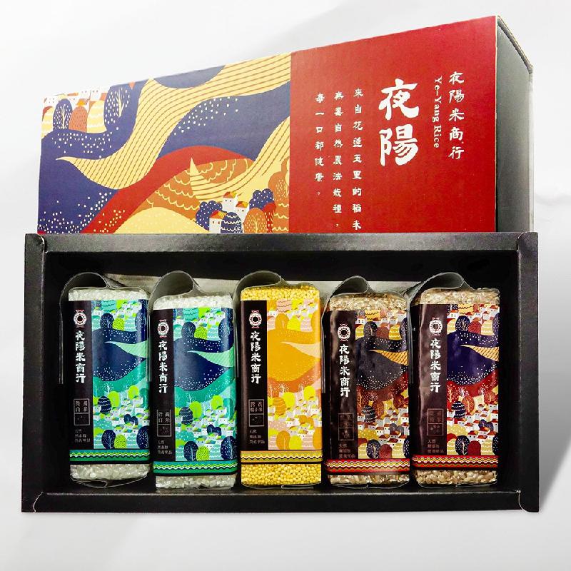 【夜陽米商行】三色夜陽米禮盒1500公克商品圖