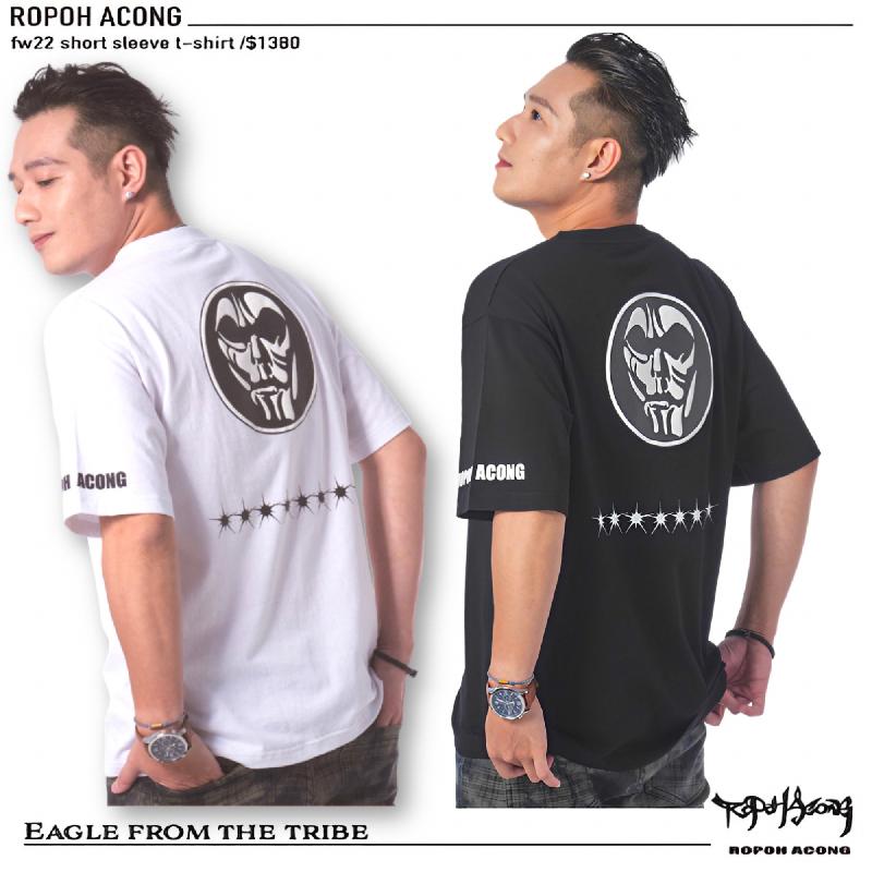 ROPOH ACONG羅柏阿隼《logo款logo style》FW22 LOGO SHORT  TEE（white）（black)商品圖