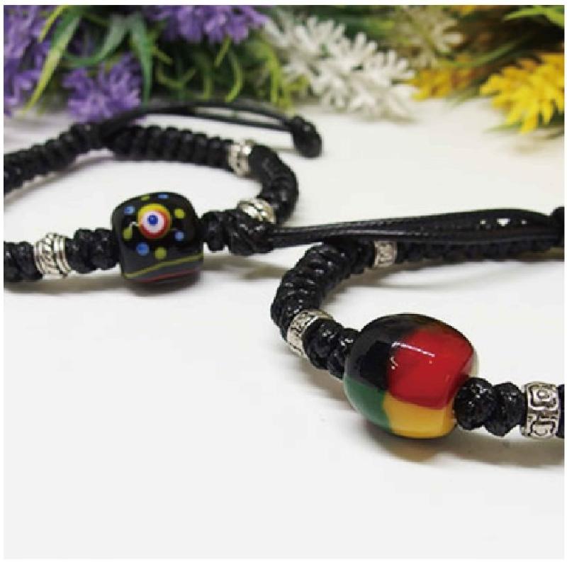 琉璃珠(Glass Beads)金剛結編織手環商品圖