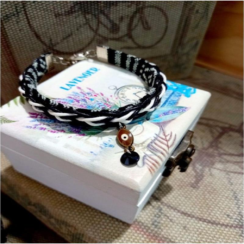 U-STAR黑白畫映-六股編系列手環 Six-strand Weaving Bracelet商品圖