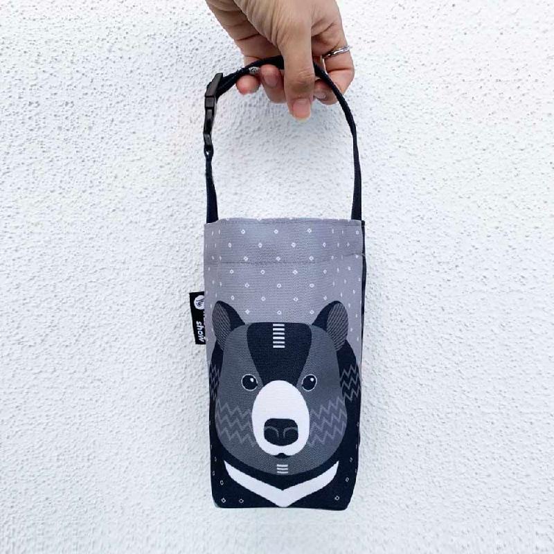 【森林動物系列】Q版黑熊萬用飲料提袋商品圖