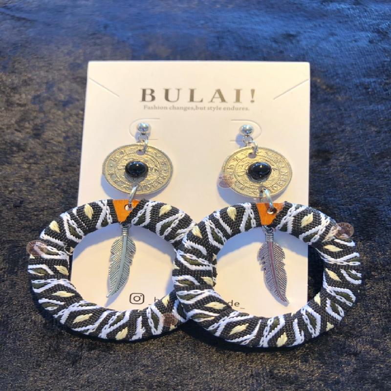 【BULAI！手作】圖騰圈耳環 C款商品圖