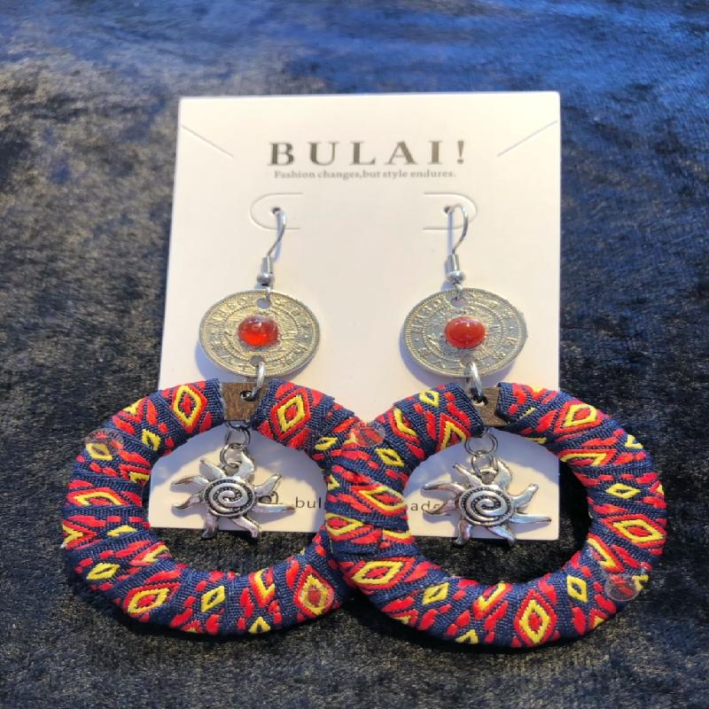 【BULAI！手作】圖騰圈耳環 O款商品圖