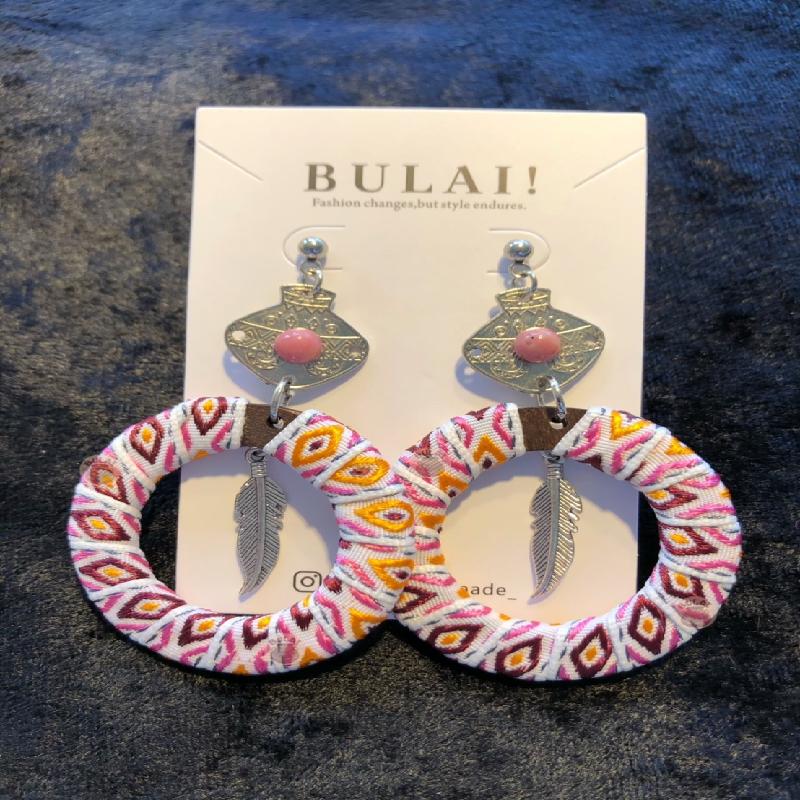 【BULAI！手作】圖騰圈耳環 M款商品圖