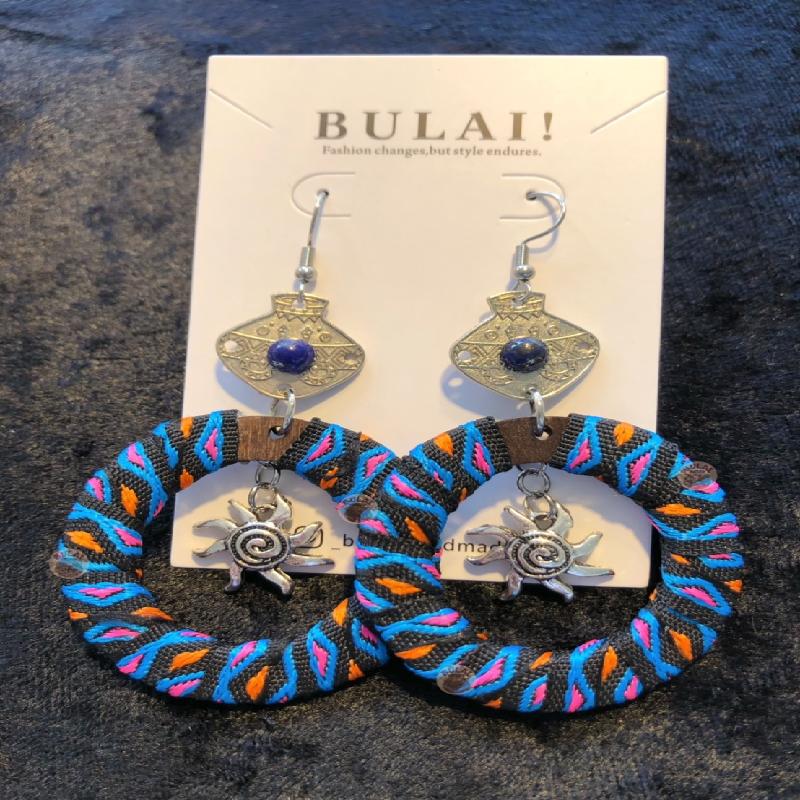 【BULAI！手作】圖騰圈耳環 G款商品圖
