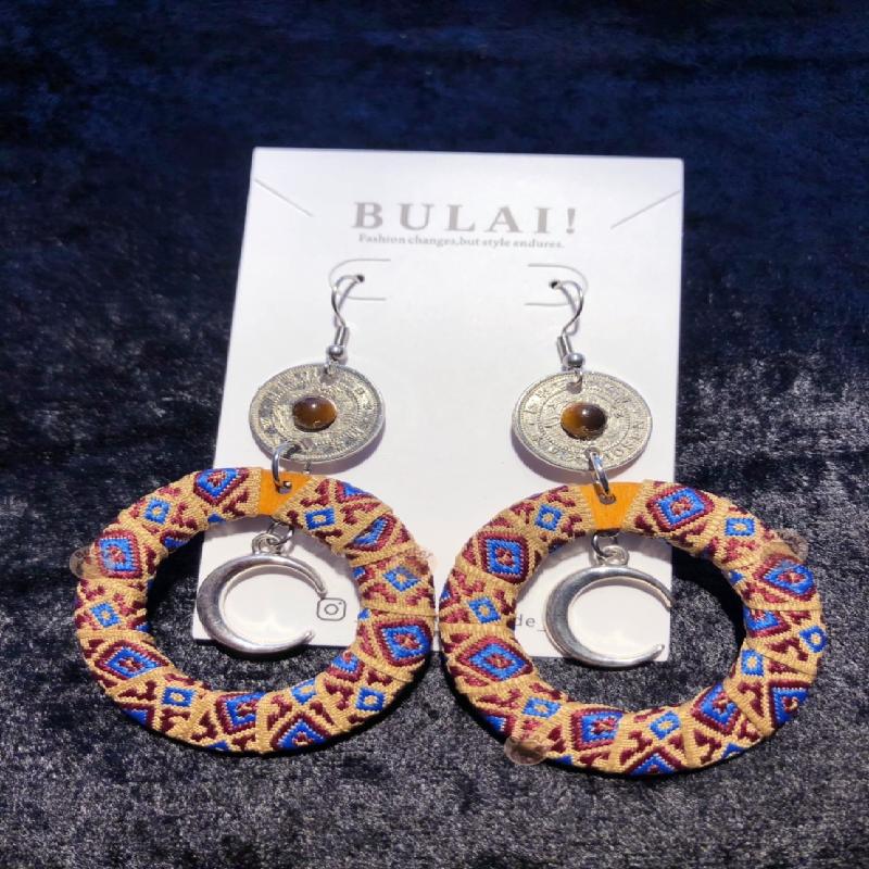 【BULAI！手作】圖騰圈耳環 B款商品圖